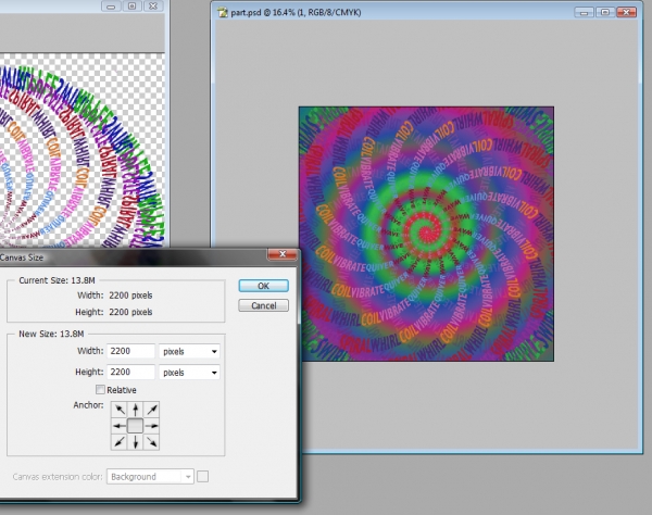 Creation of Psychedelic Swirl: Step 35